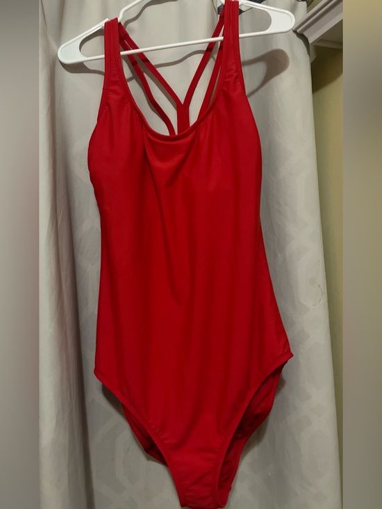 all in motion Other - All in motion Red Strappy V‑Back One‑Piece Swimsuit